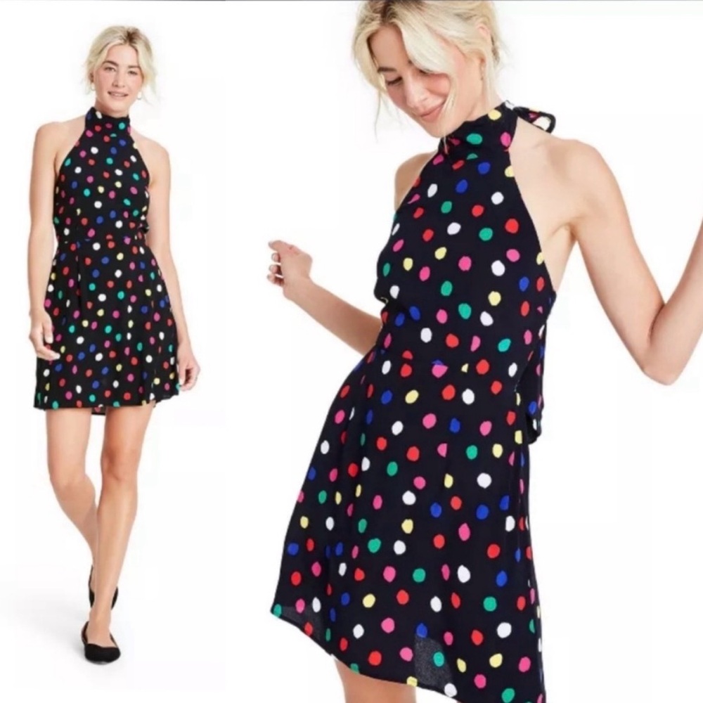 Target x Rixo Polka Dot Halter Dress